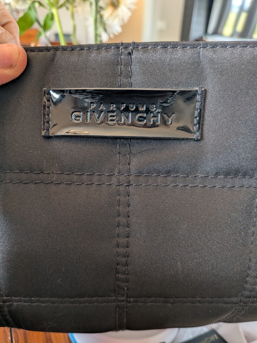 Givenchy Perfume Black Quilted Tote With Hot Pink Small Bag - Picture 7 of 7